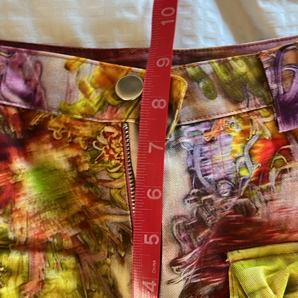 Collina Strada chrysanthemum cargo pants NWT size XS one pair left. - Picture 8 of 8